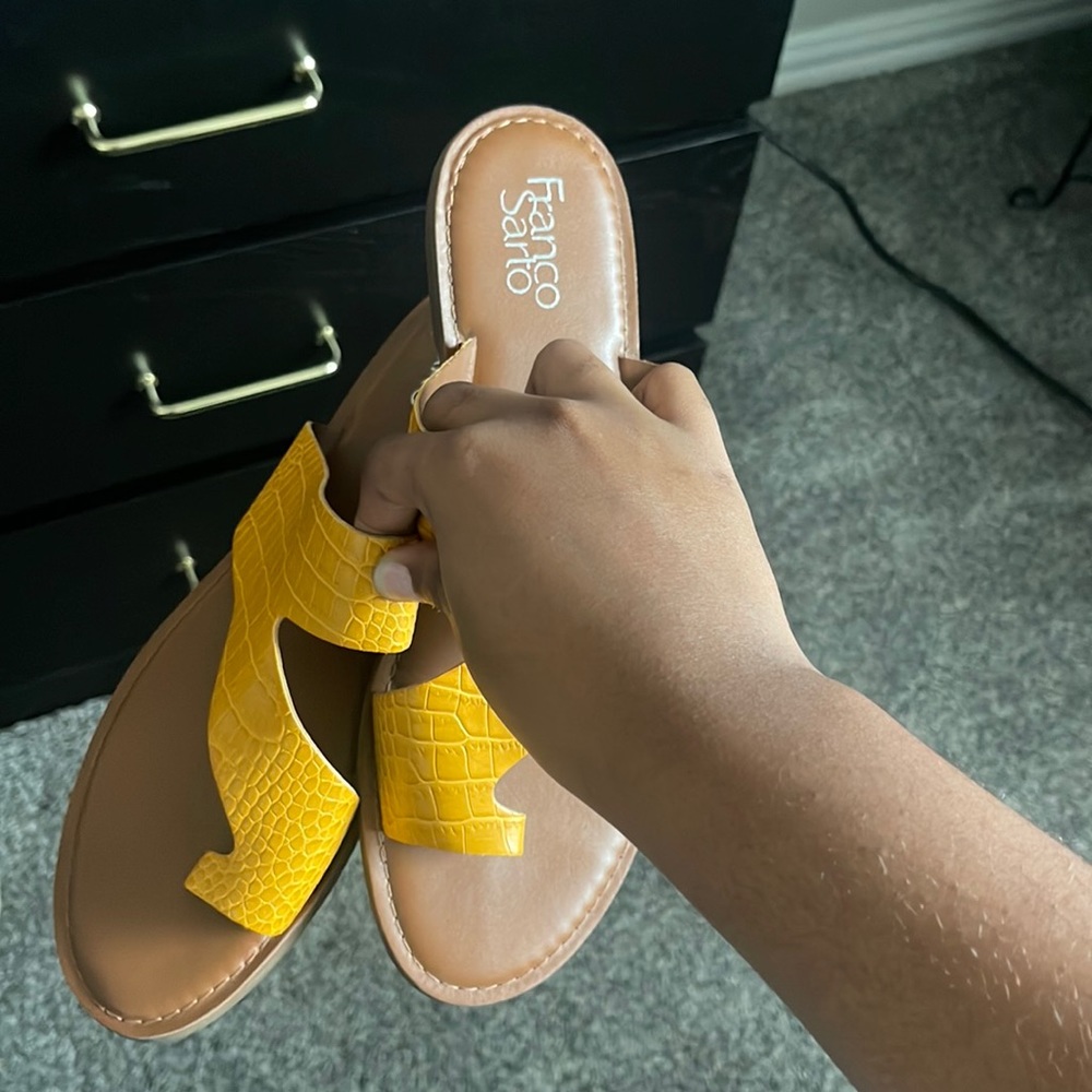 Faux Leather Sandals